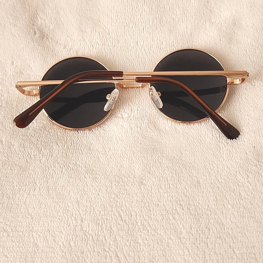 2 for $14 Blue Unisex Hippie Round Lens Retro Sunglasses NIB